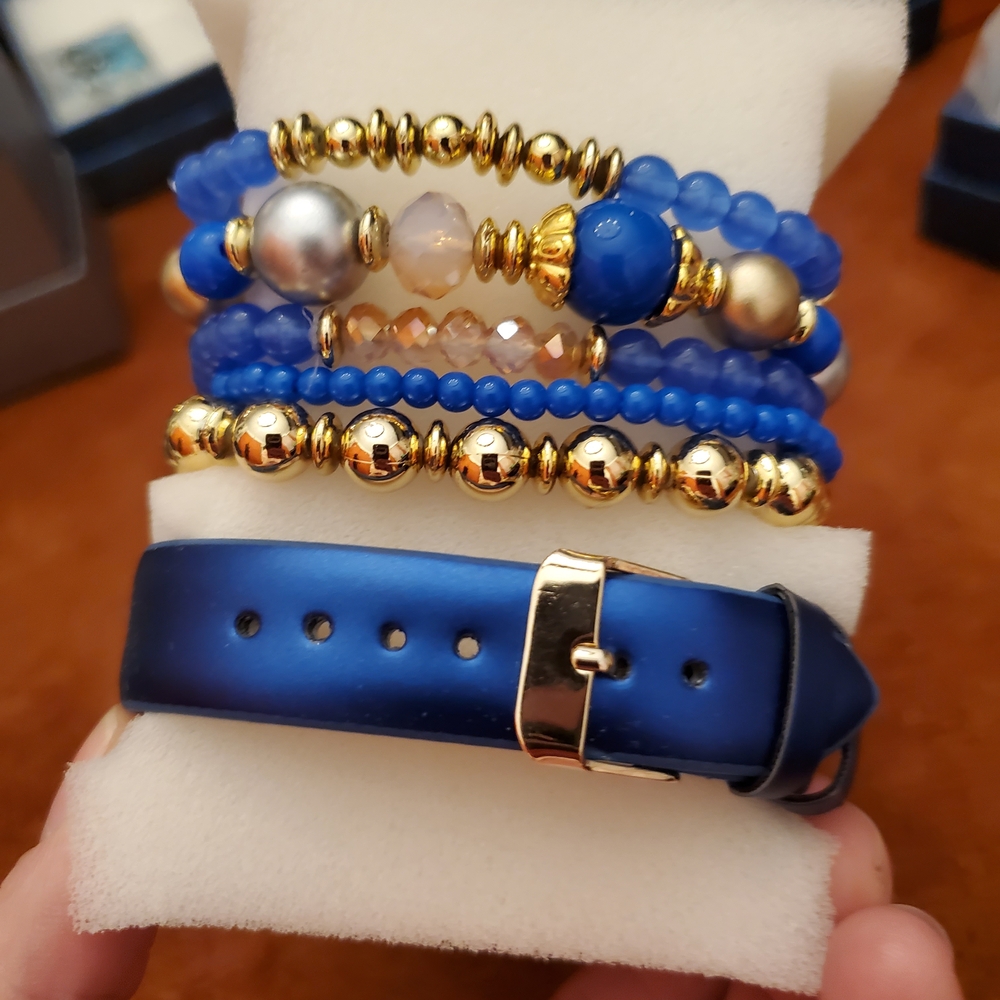 Womens Strada Elegant Blue and Gold Women's Watch - Picture 6 of 9